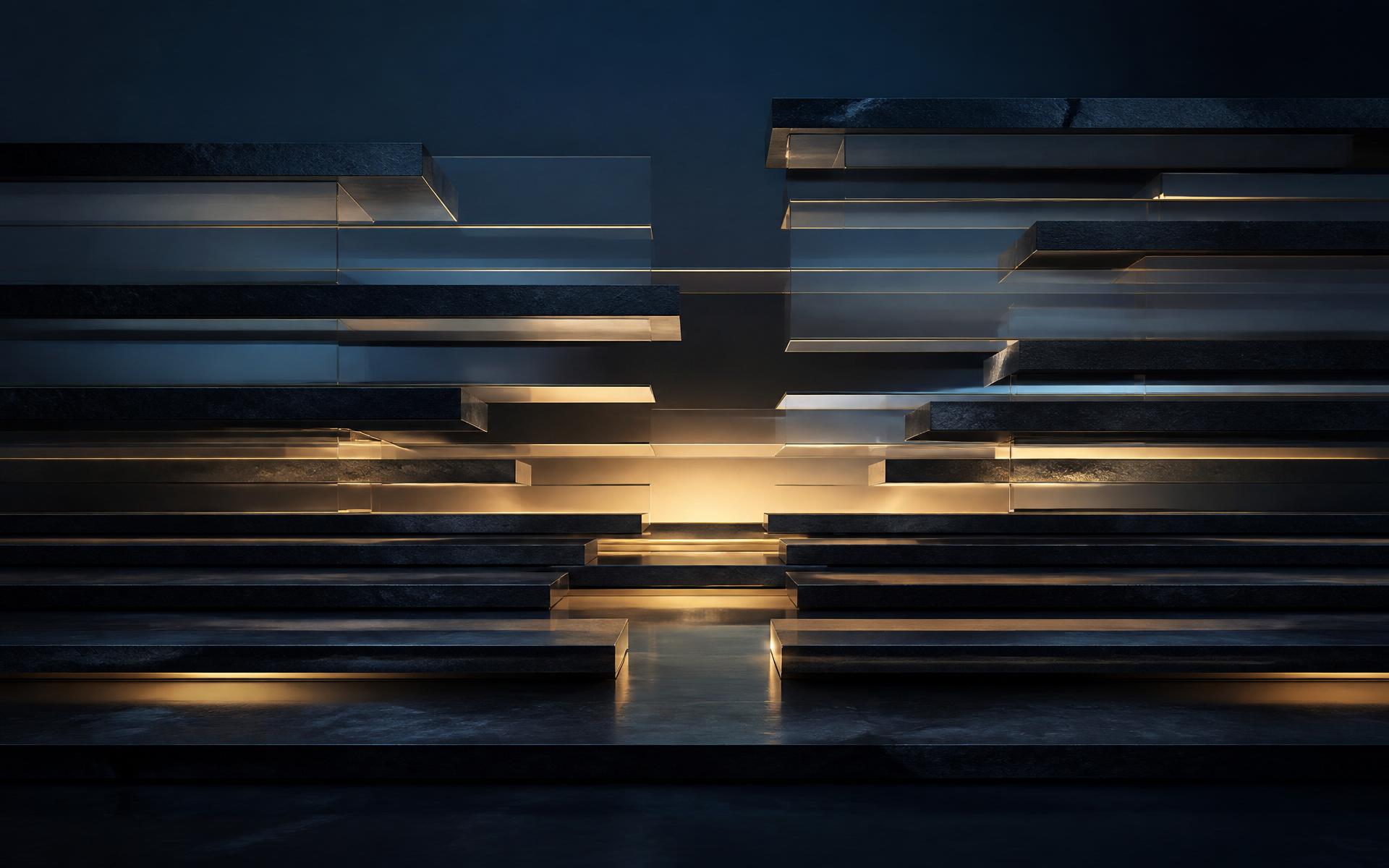 Abstract layered architecture representing family priorities, generational responsibility, coordination, and long-term continuity.